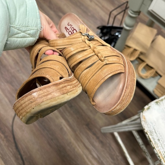 A.S.98 Nicolls wedge heel sandal - Picture 8 of 8